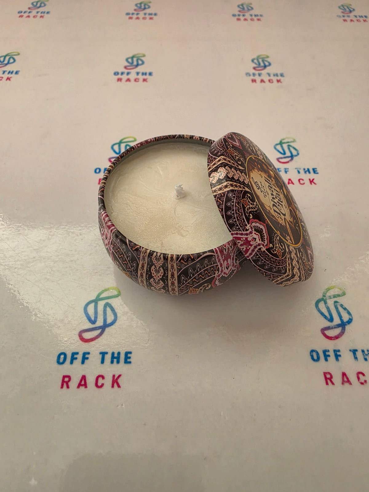 Diwali Chai Mandala Tin Candle