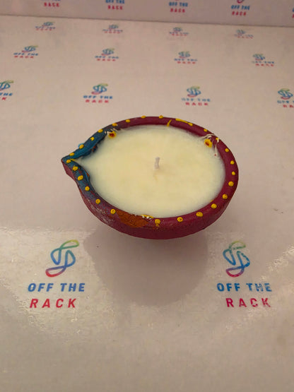 Mogra Chandni Painted Diya Candle