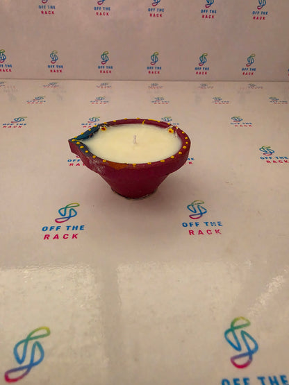 Mogra Chandni Painted Diya Candle