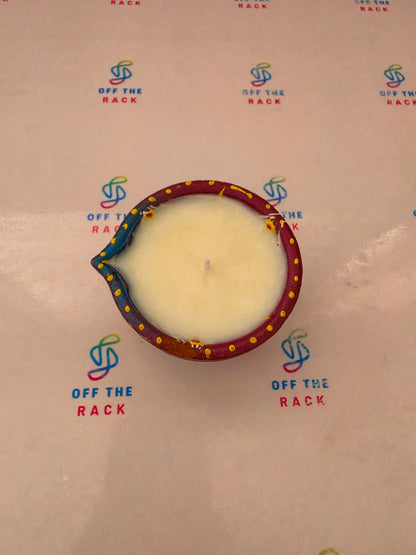 Mogra Chandni Painted Diya Candle