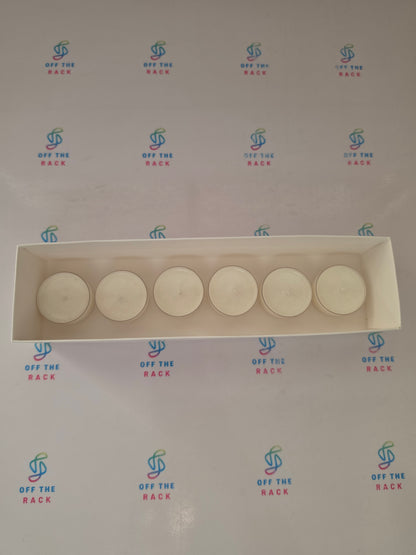 Mogra Chandni Box Of 6 Tealight Candles