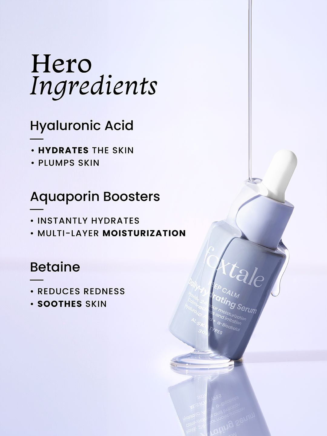 Foxtale Hyaluronic Acid Serum with Hydration Boosters