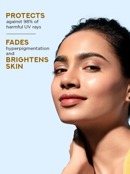 Ponds SPF 50 PA+++ UVA UVB Protect & Brighten Serum Sunscreen with Niacinamide C