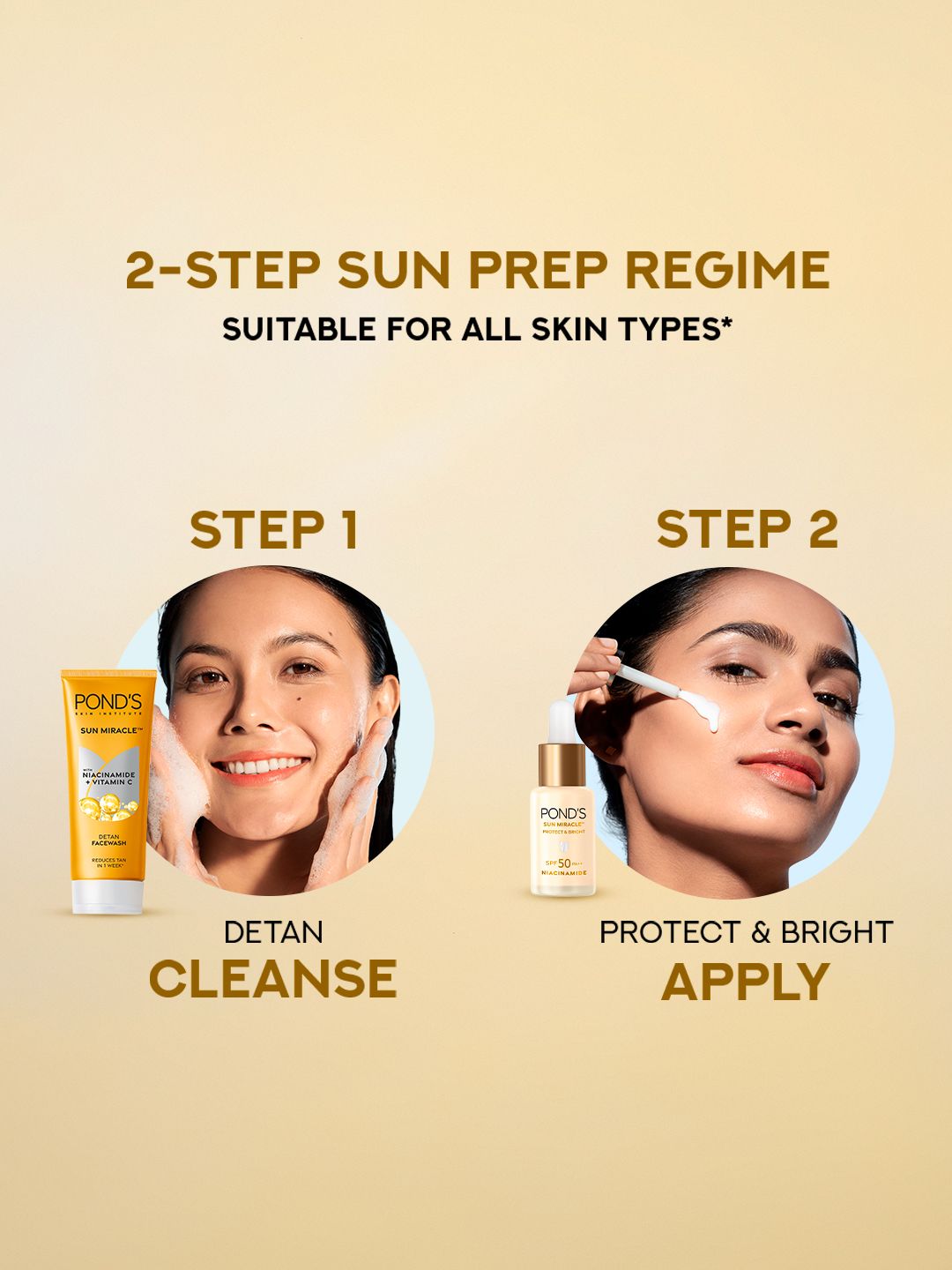 Ponds SPF 50 PA+++ UVA UVB Protect & Brighten Serum Sunscreen with Niacinamide C