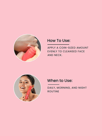 Foxtale Vitamin C Super Glow Moisturiser with Niacinamide & Peptides