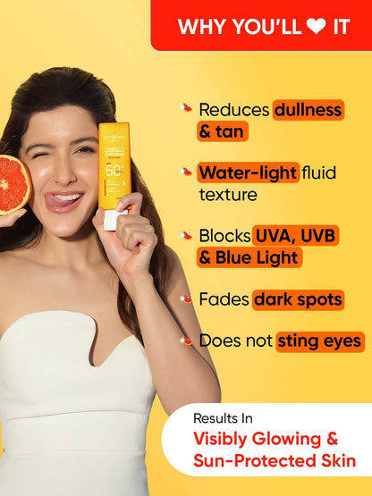 DOT & KEY Vitamin C + E Sunscreen SPF 50 PA+++ For Glowing Skin with No White Cast