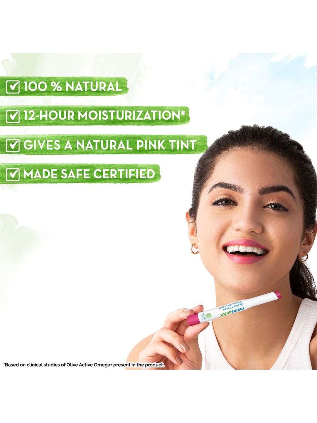 Mamaearth Beetroot Tinted 100% Natural Lip Balm With Beetroot & Beeswax