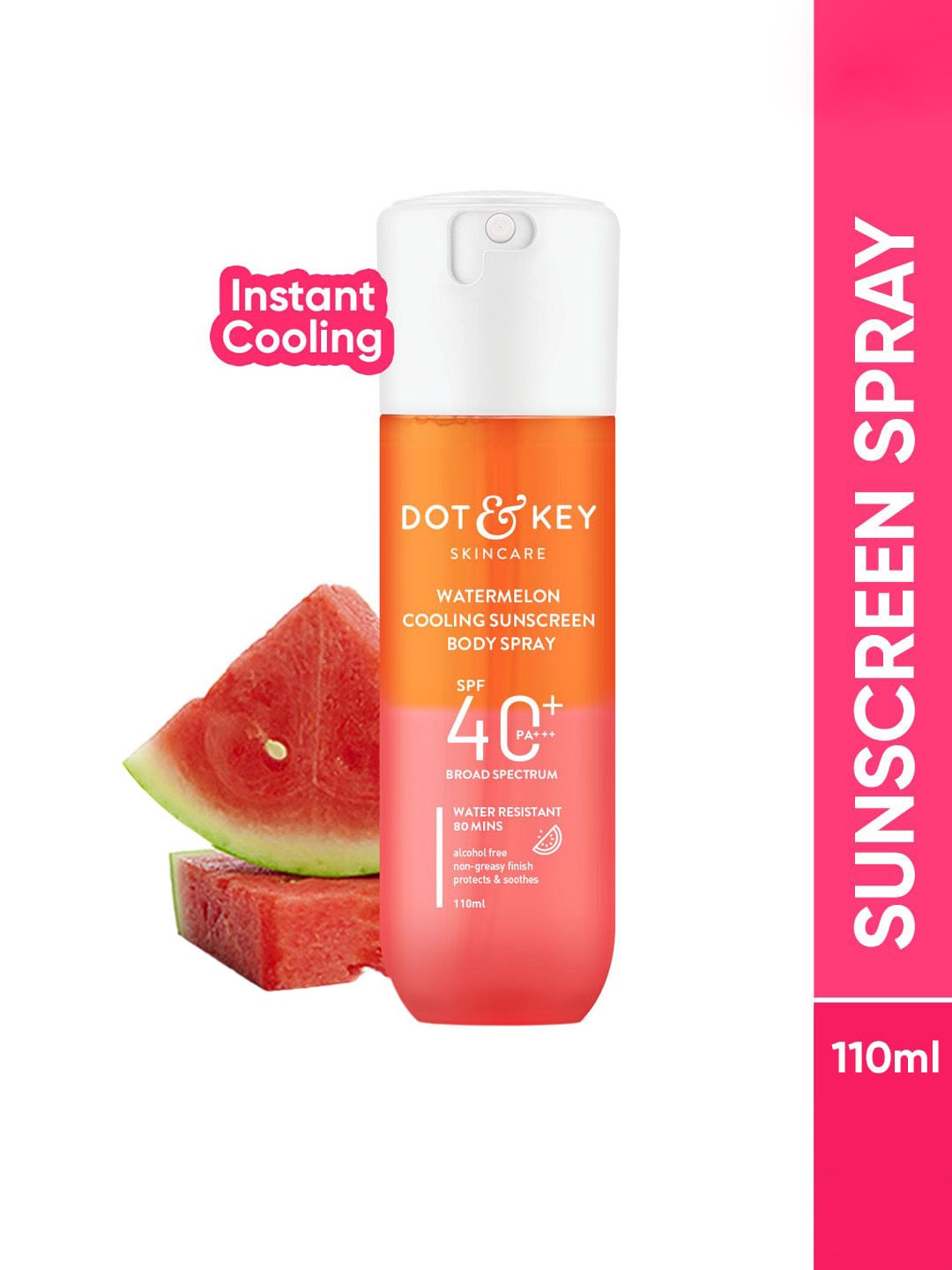 DOT & KEY Watermelon Cooling Sunscreen Body Spray SPF 40+ PA+++