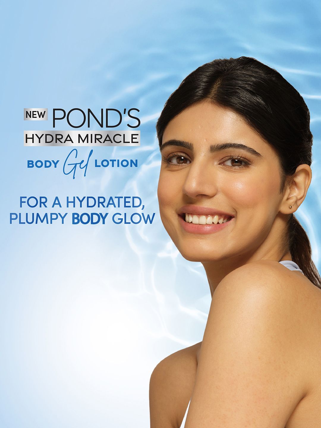 Ponds Hydra Miracle Hydrate & Plump Body Gel Lotion With Hyaluronic Acid