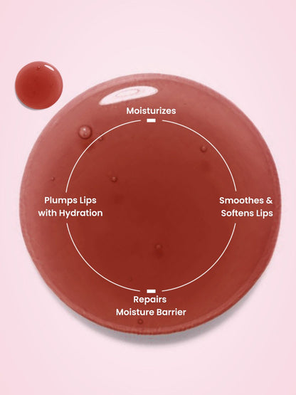 Hyphen Vitamin-Infused Peptide Lip Balm For 24 Hrs Moisturization - Hazel