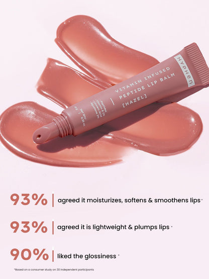 Hyphen Vitamin-Infused Peptide Lip Balm For 24 Hrs Moisturization - Hazel