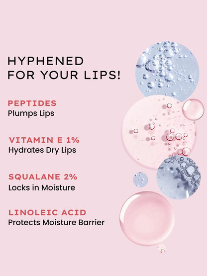 Hyphen Vitamin-Infused Peptide Lip Balm For 24 Hrs Moisturization - Hazel
