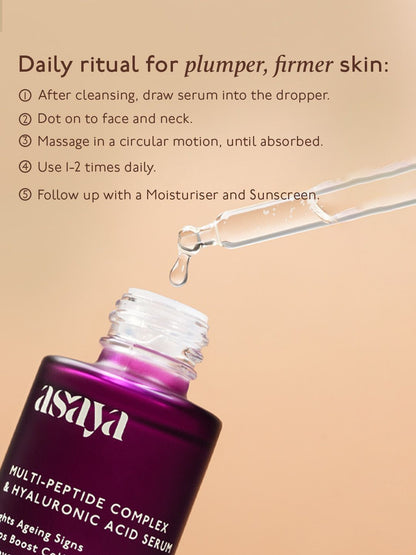 Asaya Multi Peptide Complex & Hyaluronic Acid Serum