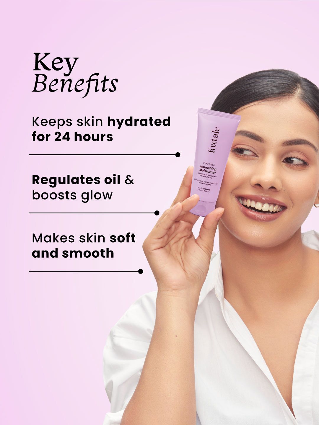 FoxTale Pure Bliss Nourishing Moisturiser with Niacinamide