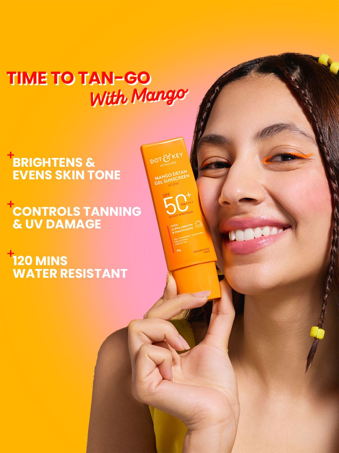 DOT & KEY Mango Detan Gel Sunscreen With SPF 50