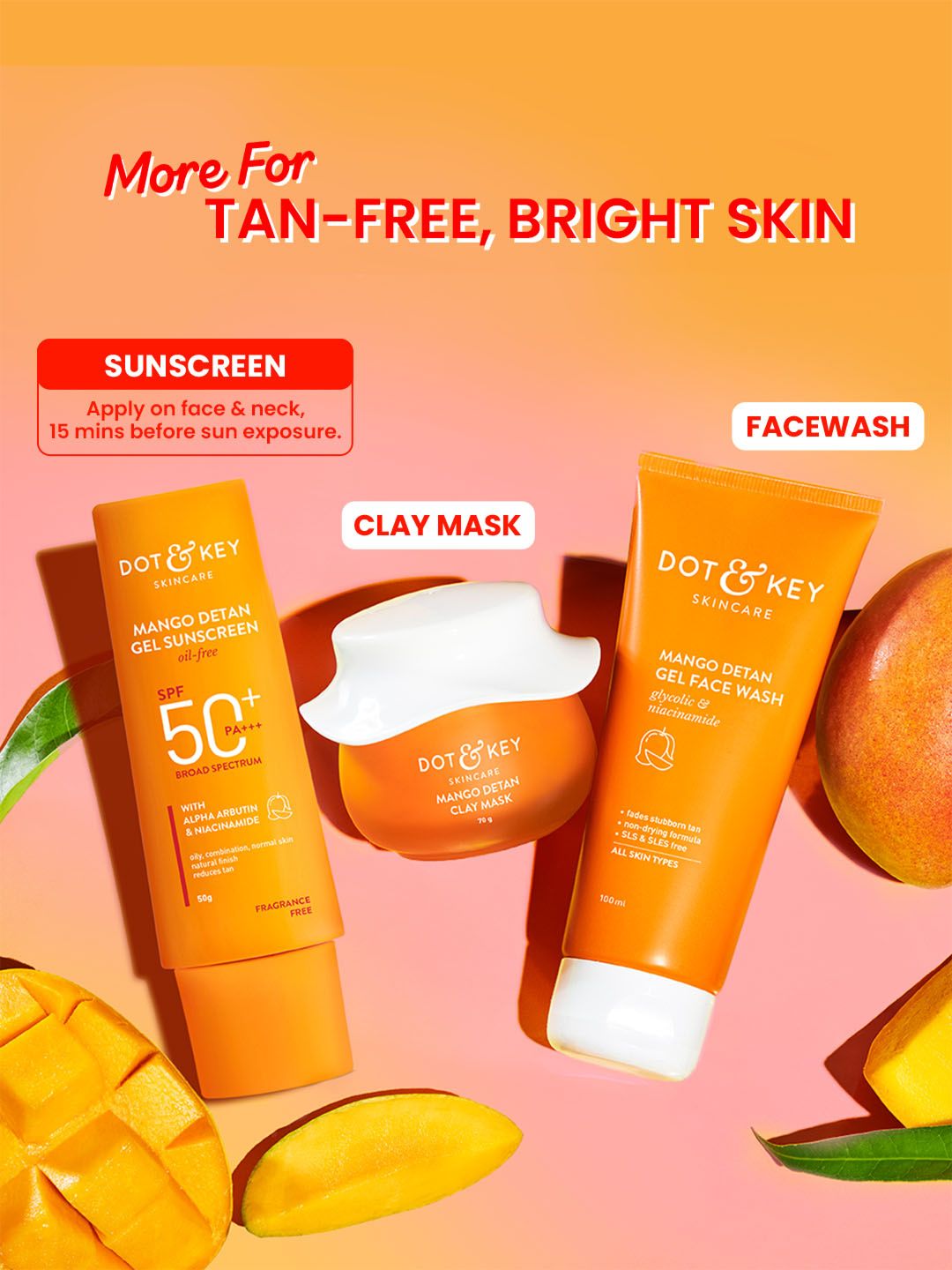 DOT & KEY Mango Detan Gel Sunscreen With SPF 50