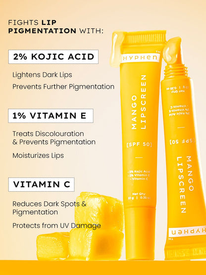 Hyphen Mango Lip Balm With SPF 50 PA ++++