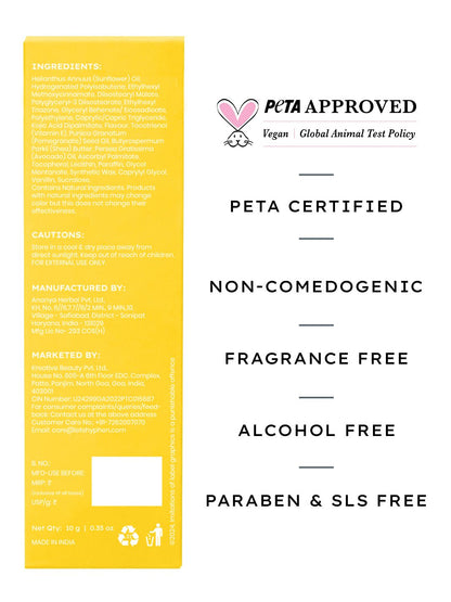 Hyphen Mango Lip Balm With SPF 50 PA ++++