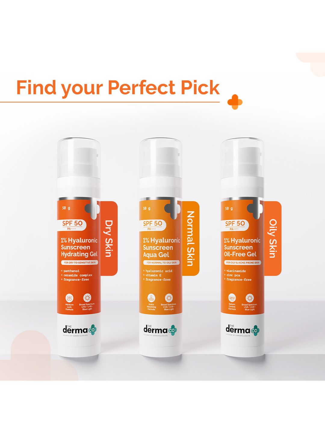 The Derma Co. 1% Hyaluronic Sunscreen Oil-Free Gel