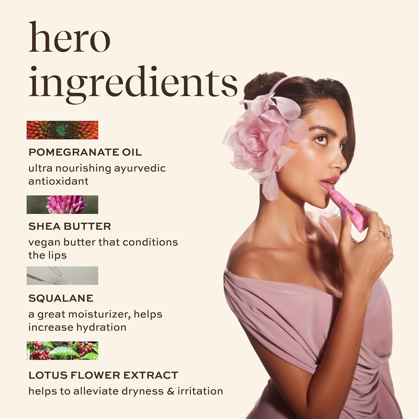 Indē Wild Wedding Rose Dewy Lip Balm