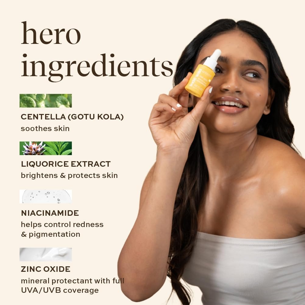 Indē Wild AM Sunscreen Glow Drops SPF 50+ PA++++