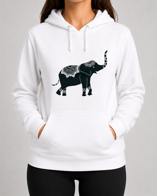 Black Mandala Elephant