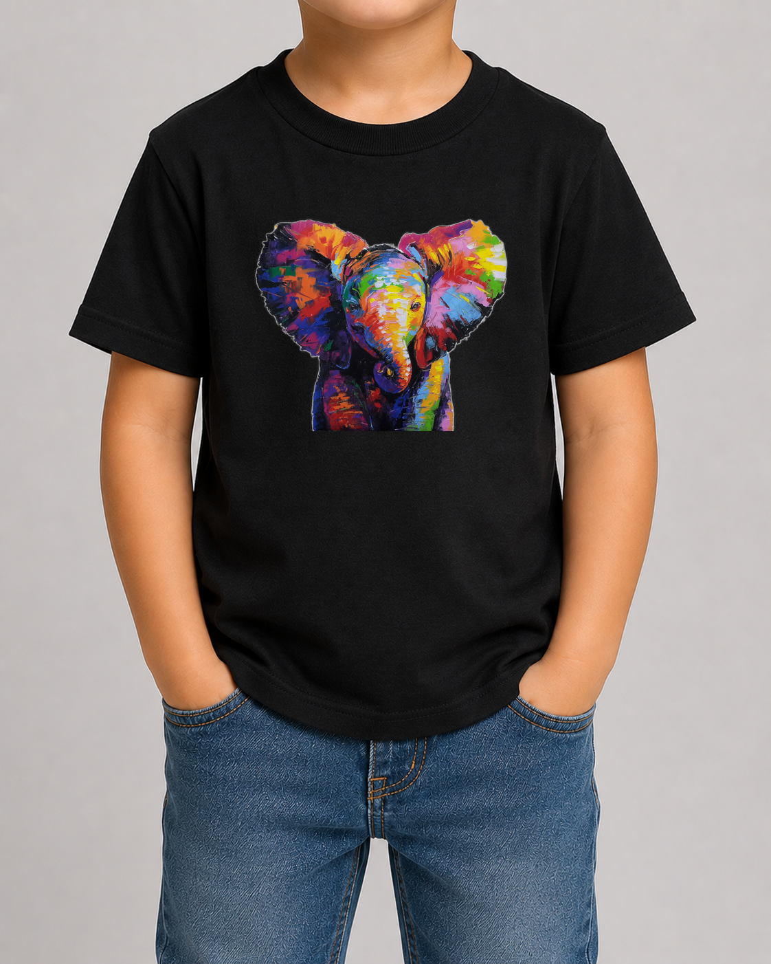 Colourful Baby Elephant Tshirt