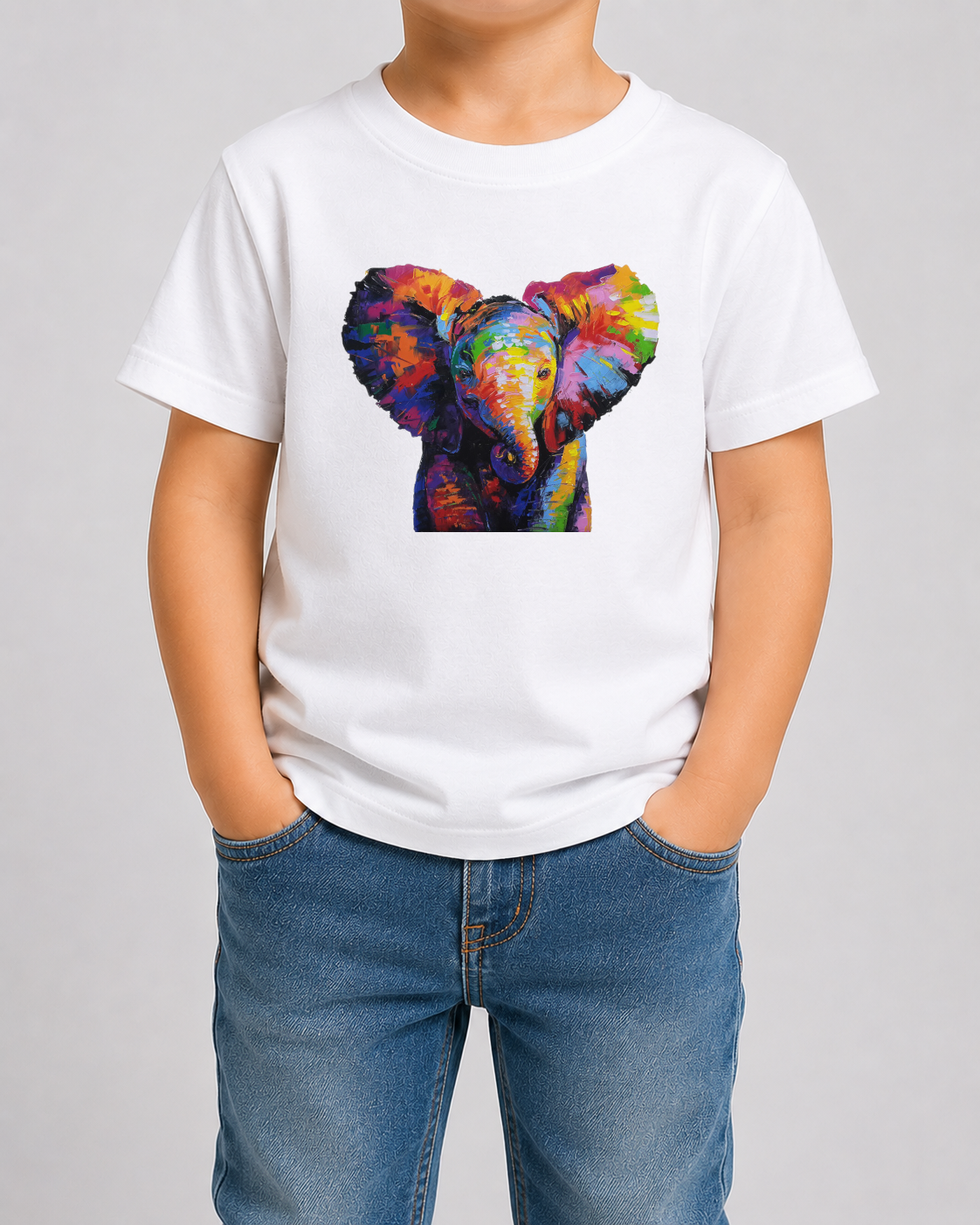 Colourful Baby Elephant Tshirt