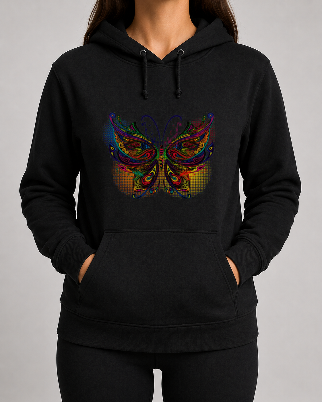 Colourful Butterfly Hoodie