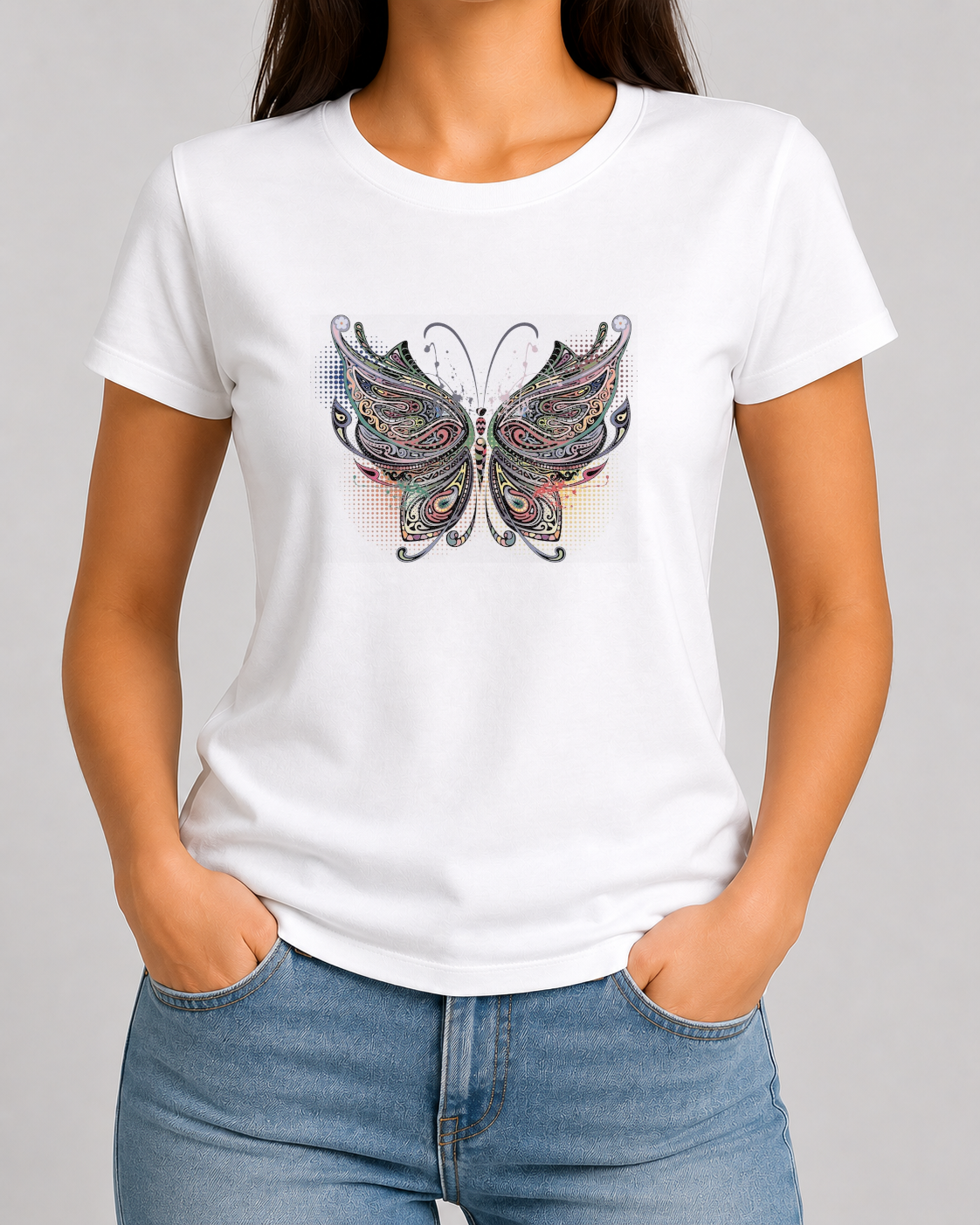 Colourful Butterfly Tshirt