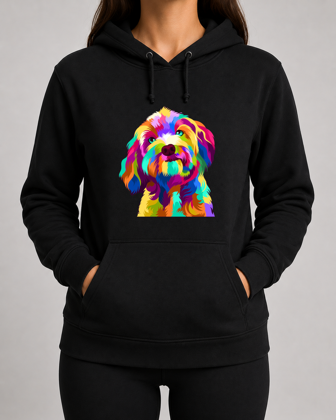 Colourful Dog 10 Hoodie