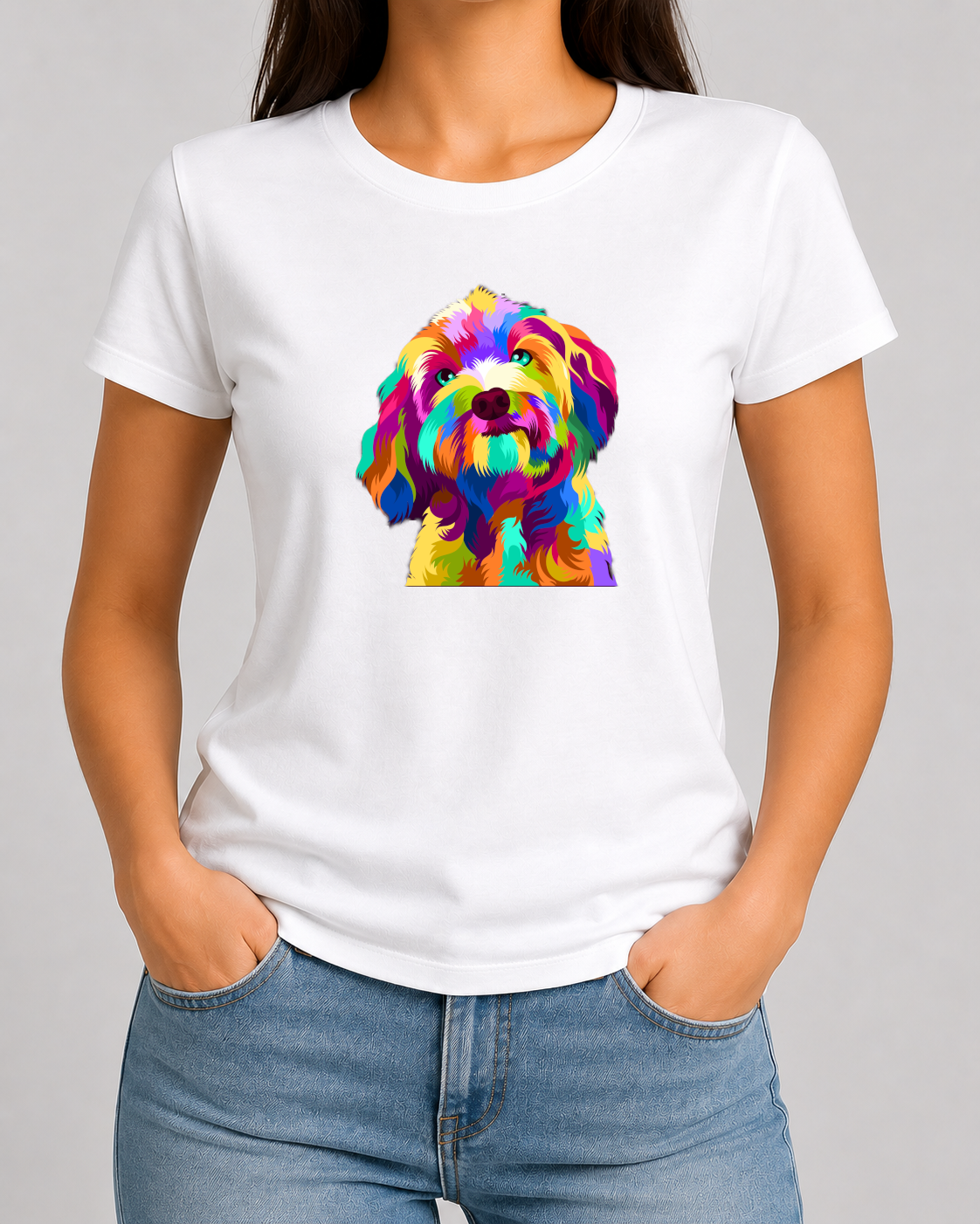 Colourful Dog 10 Tshirt