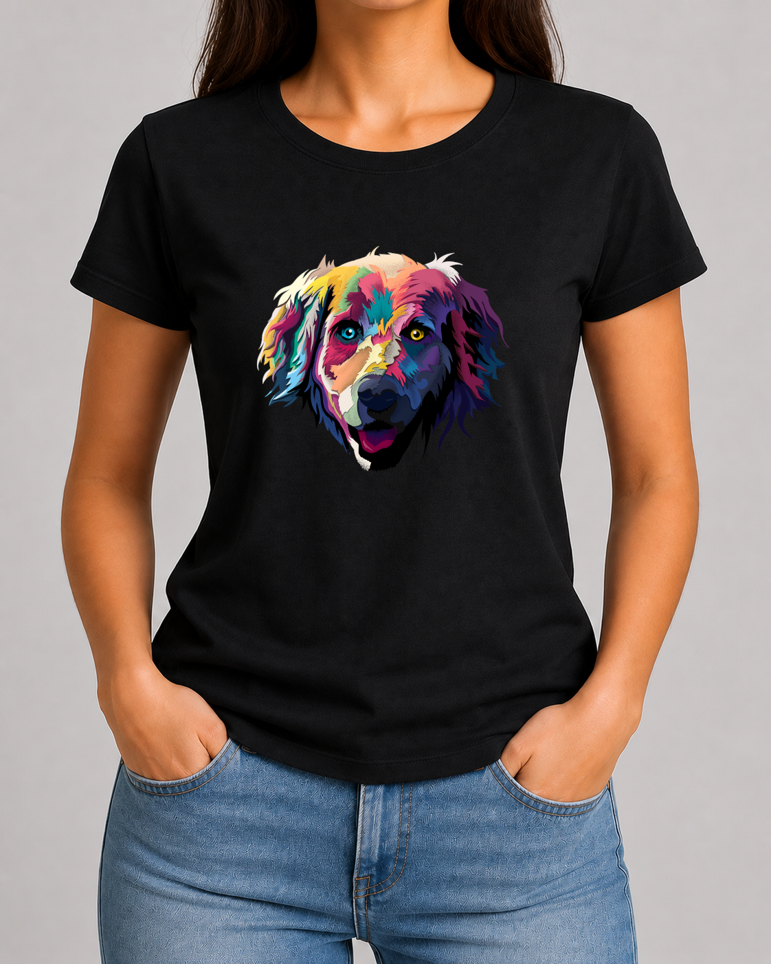 Colourful Dog 9 Tshirt