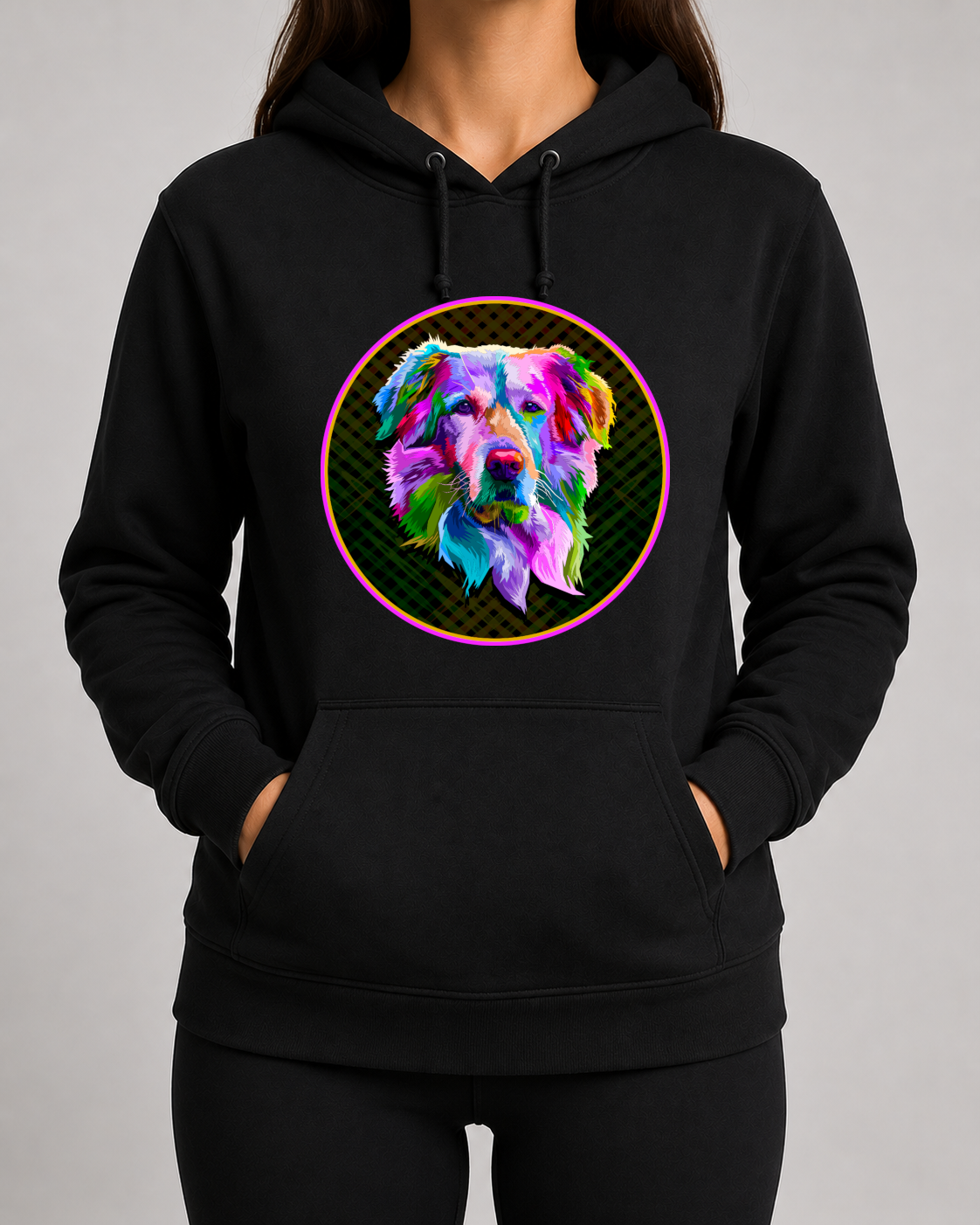 Colourful Dog Hoodie