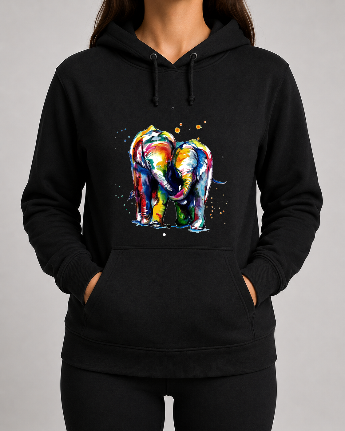 Colourful Elephants Hoodie