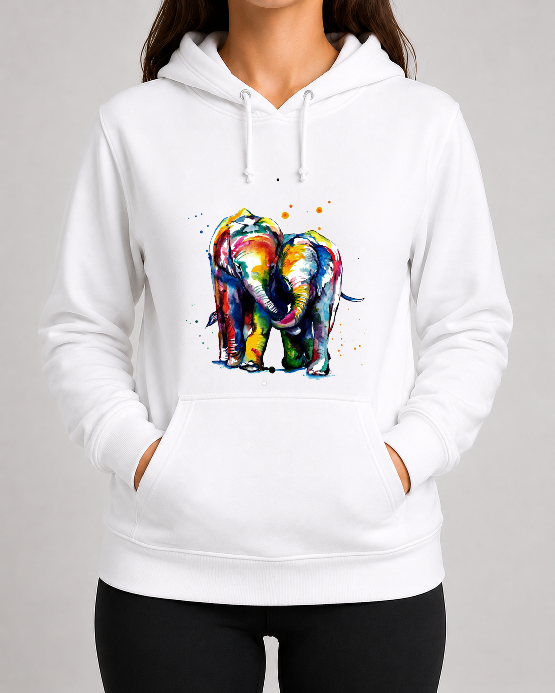 Colourful Elephants Hoodie