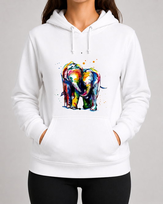 Colourful Elephants Hoodie