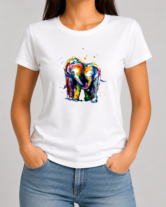 Colourful Elephants Tshirt