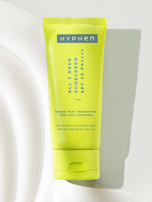 Hyphen All I Need Sunscreen SPF 50 PA ++++ with Ceramide For Moisturizing