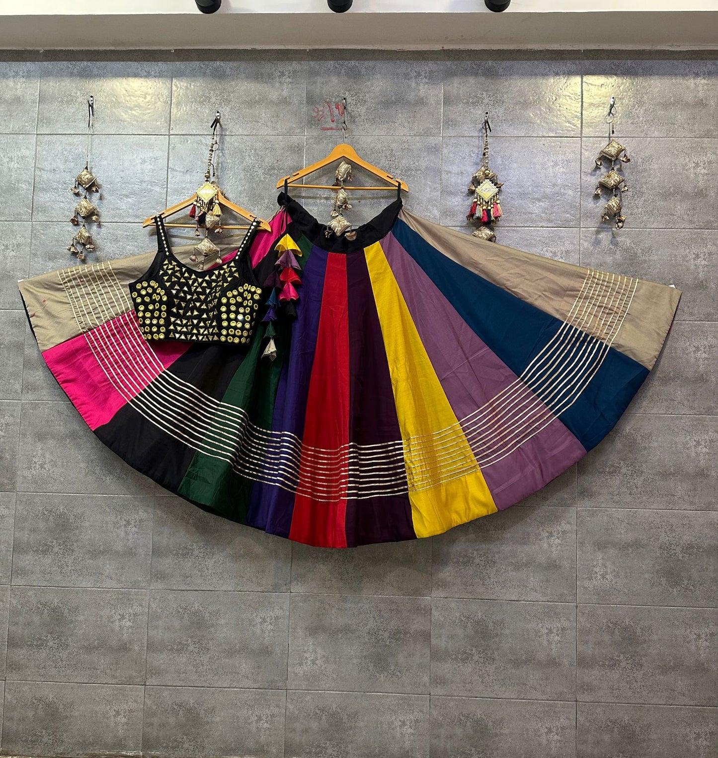 Multi colour chanya choli
