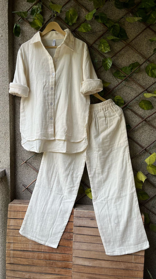 UP N DOWN MULMUL PAJAMA SET