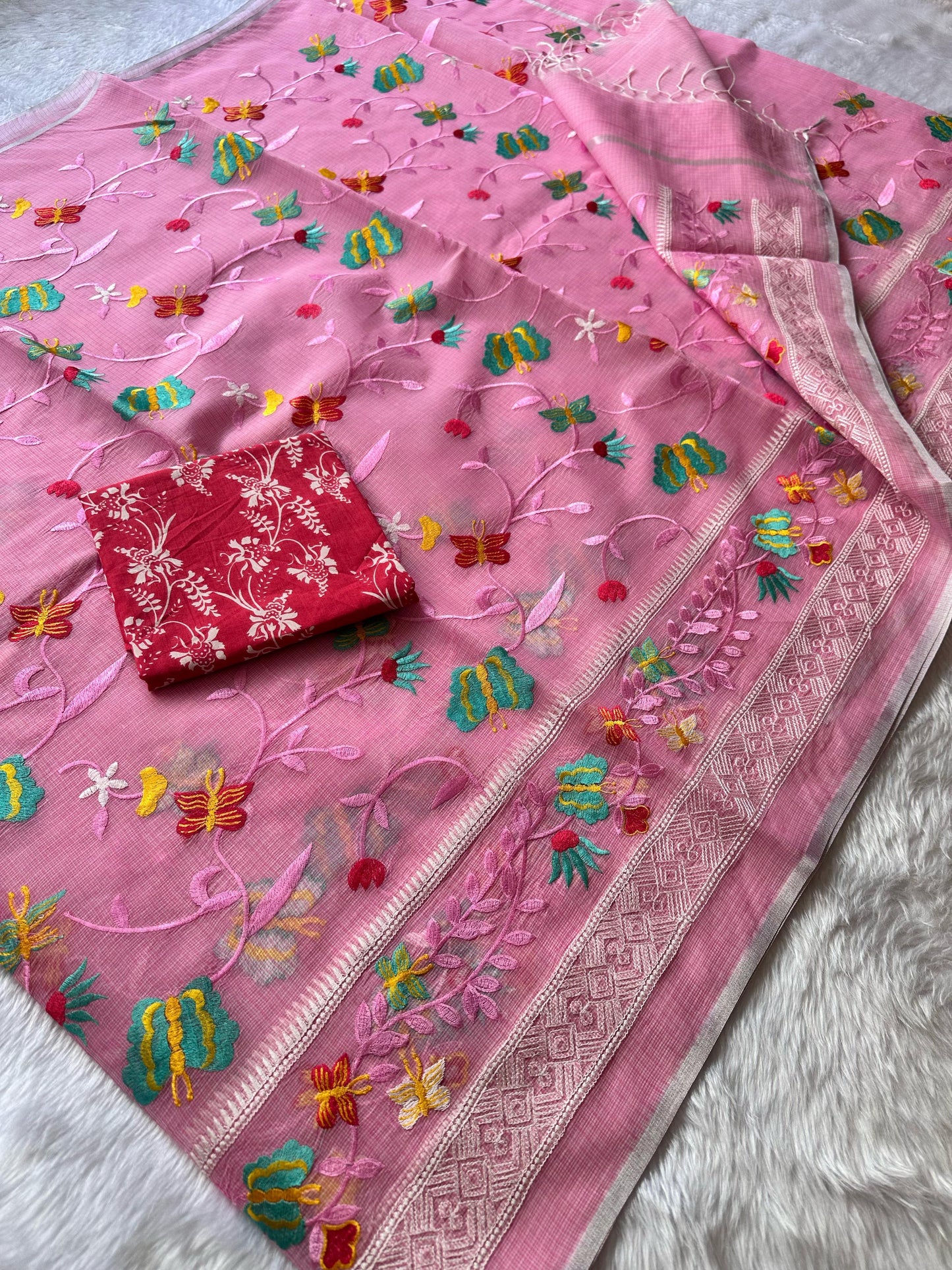 Semi Pure Organza Saree