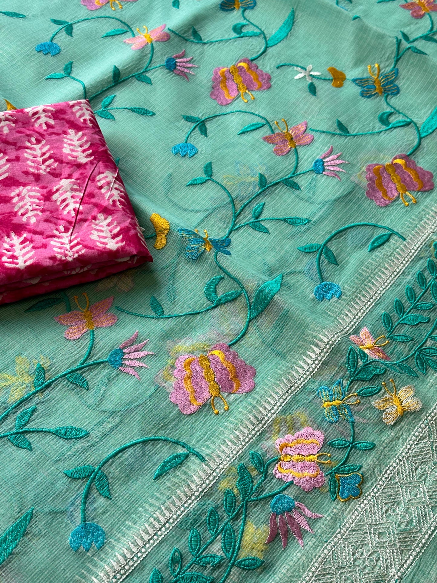 Semi Pure Organza Saree
