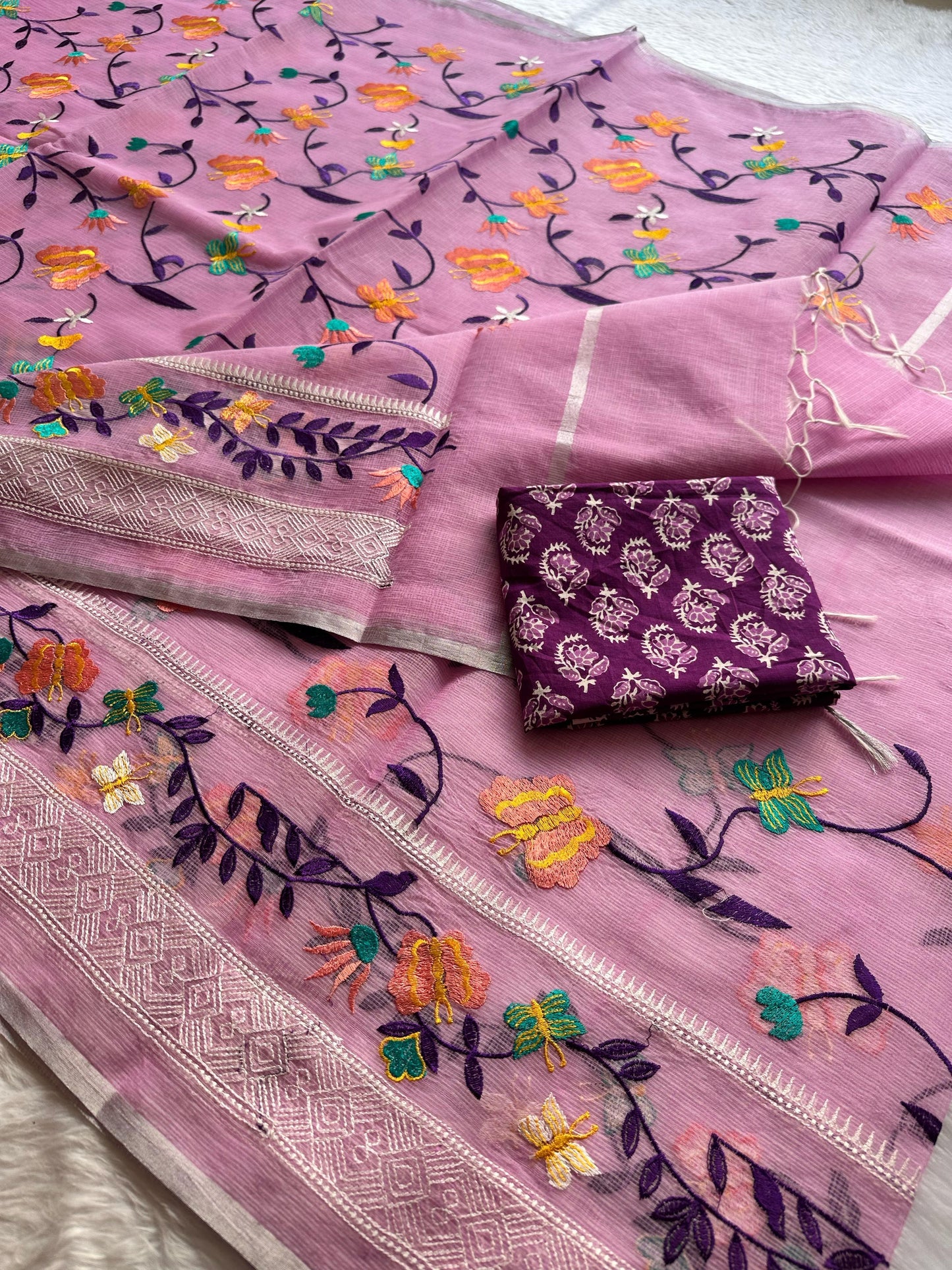 Semi Pure Organza Saree