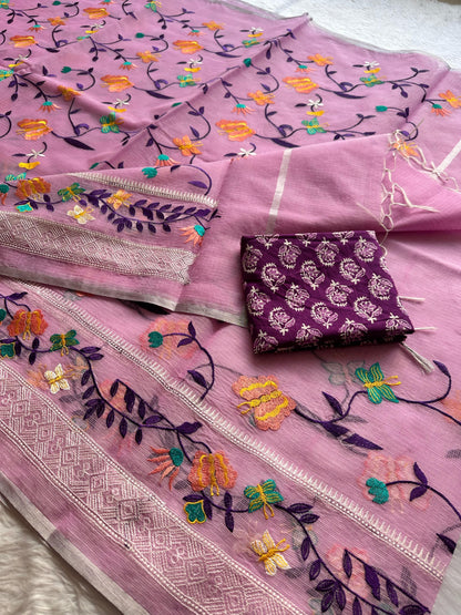 Semi Pure Organza Saree