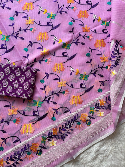 Semi Pure Organza Saree