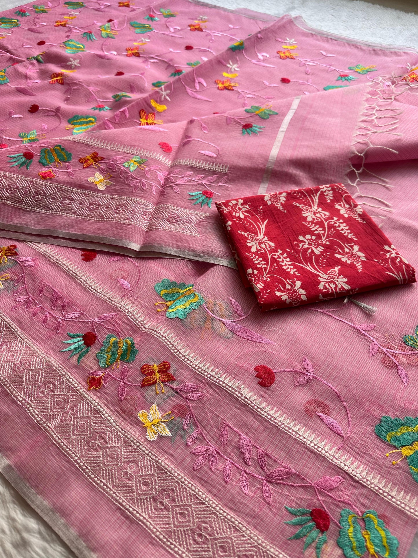 Semi Pure Organza Saree
