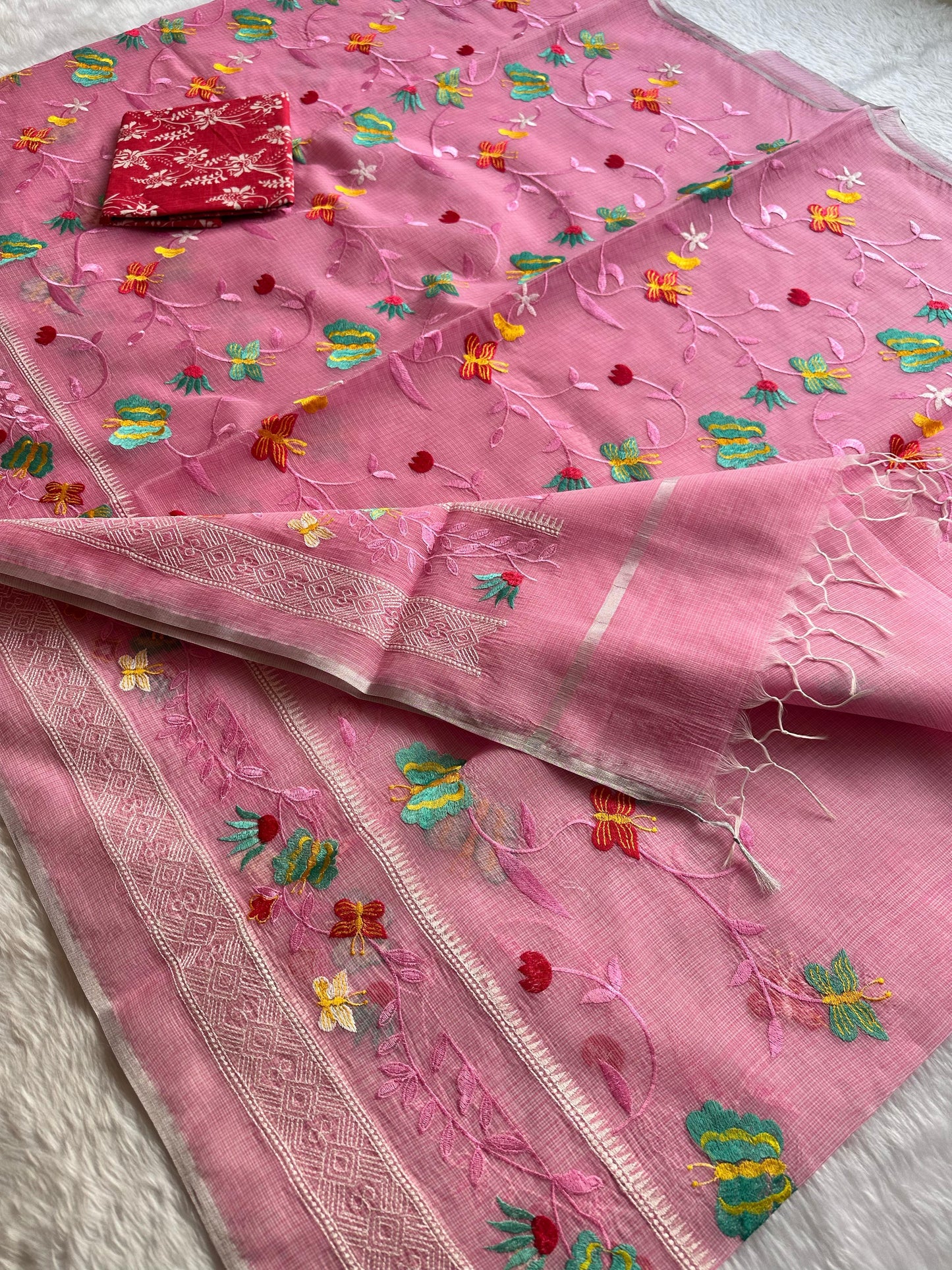 Semi Pure Organza Saree