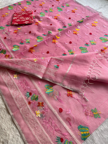 Semi Pure Organza Saree