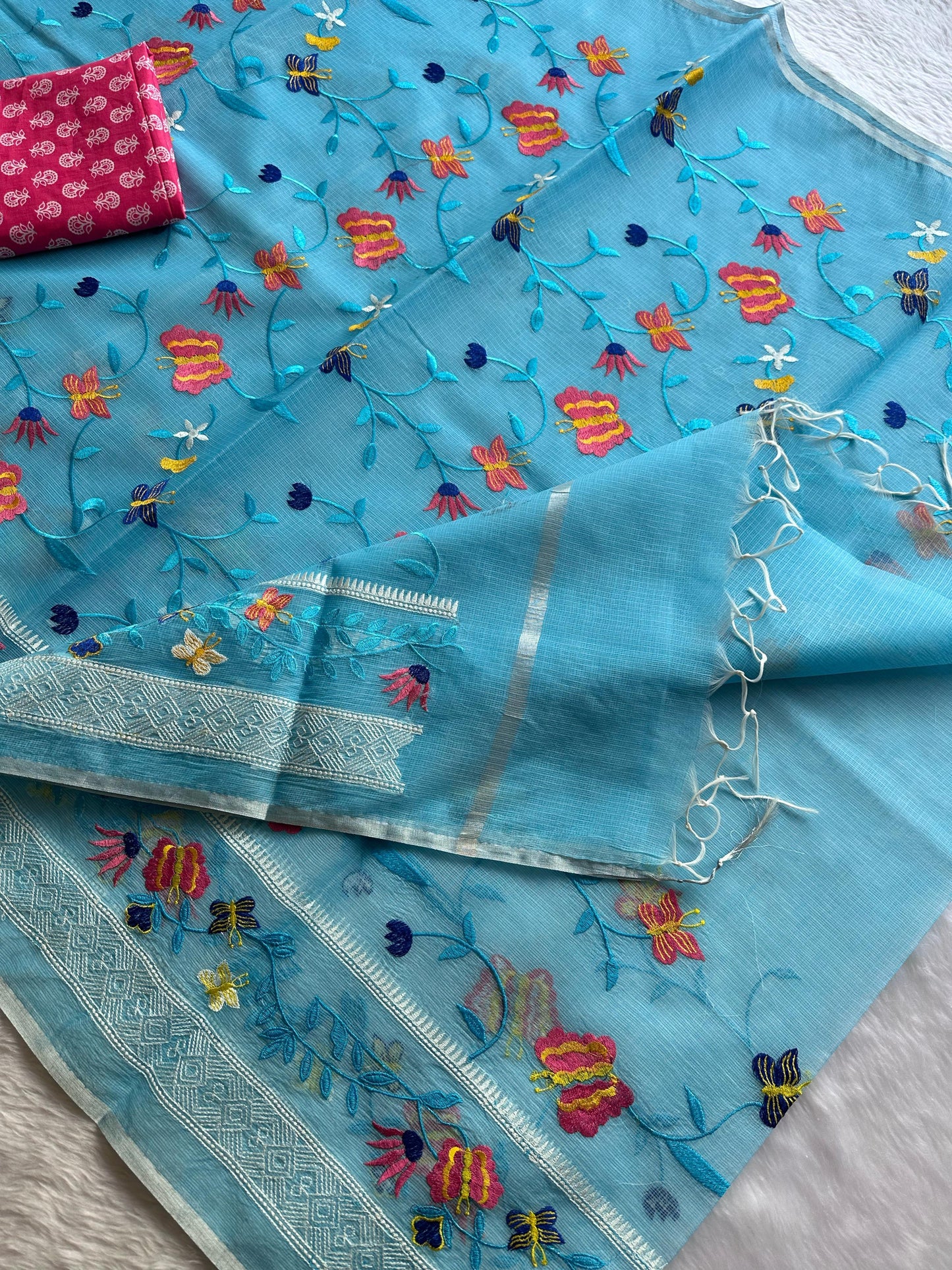 Semi Pure Organza Saree